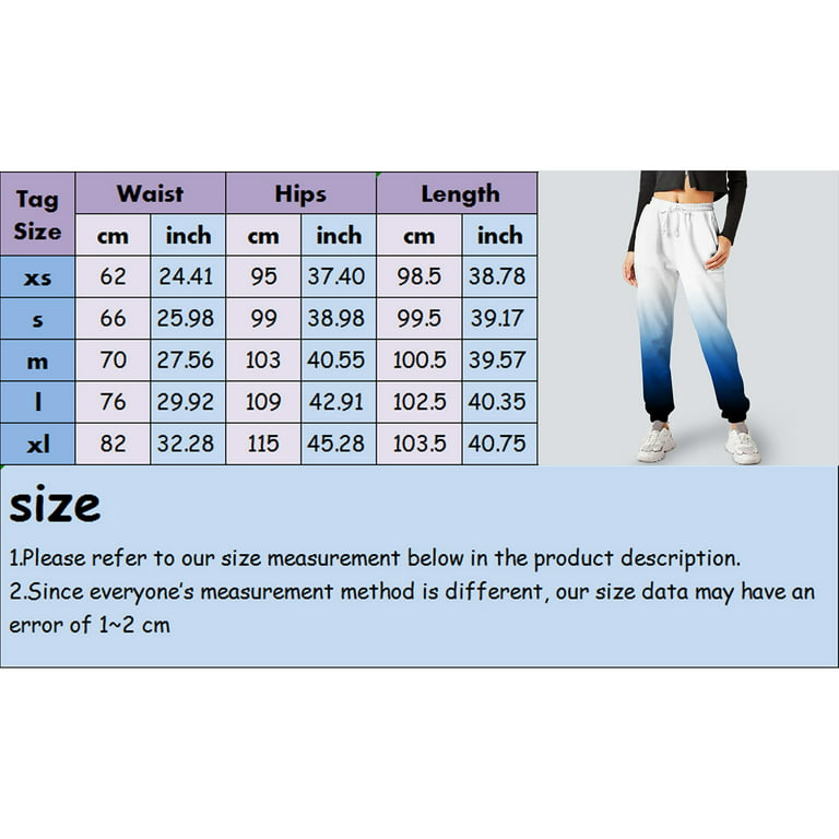 Linen Pants For Women Plus Size Pocket Trouser Sweatpant Printed Comfy High  Waisted Workout Lounge Joggers Navy Women'S Pants Plus Size XS