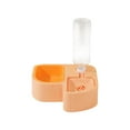 thumbnail image 4 of Cuencos dobles para perros y gatos, dispensador automático de agua, cuenco de comida antideslizante 2 en 1, juego de cuencos de agua y comida para mas Naranja, 4 of 10