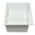 thumbnail image 3 of Pemberly Row White 33" Double Bowl Drop In Granite Composite Kitchen Sink, 3 of 9