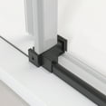 thumbnail image 6 of 66 in. W x 76 in. H Single Sliding Frameless Shower Enclosure With Clear Glass in Matte Black, 6 of 6