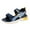 Blue, variant on BYHONG Boys and Girls Open Toe Polyurethane Soft Soled Sports Sandals and Beach Shoes Lightweight Walking Sandals for Boys/Girls Blue 9.5