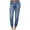 Light blue, variant on UTTOASFAY for Women Pants Women'S Mid Waisted Poket Lace Up Lantern Jeans Pants Denim Casual Trousers Light Blue 10(Xl)