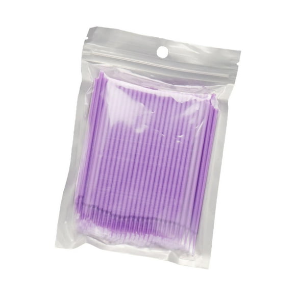 Hisopos De Algodón Desechables, Punta Doble Portátil Para Maquillaje Profesional, Personal, Color Morado Púrpura