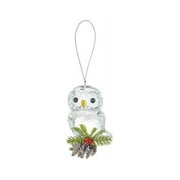 Kissing Krystals Teeny OWL PINECONE Mistletoe Christmas Ornament by Ganz