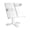 Color:White, variant on Multi Angle Books Rest NonSlip Base Foldable Desktop Organizer For Study Workspaces Efficiency