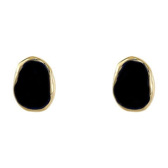 Retro Earrings Black Earrings Female Geometric Irregular Earring Design High End Earrings Light Earrings