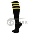 thumbnail image 6 of Women's Colorful Variety Design Assorted Knee High Stocking Socks, Black with 3 Stripes (6 Pairs), 6 of 9