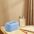 thumbnail image 4 of Tissue Box Cover Facial Paper Organizer Facial Tissue Dispenser Napkin Dispenser Blue, 4 of 8