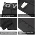 thumbnail image 6 of YUSHOW Men's Compression Shorts Running Gym Yoga Athletic Workout Underwear with Pocket 3 Pack Size L, 6 of 7