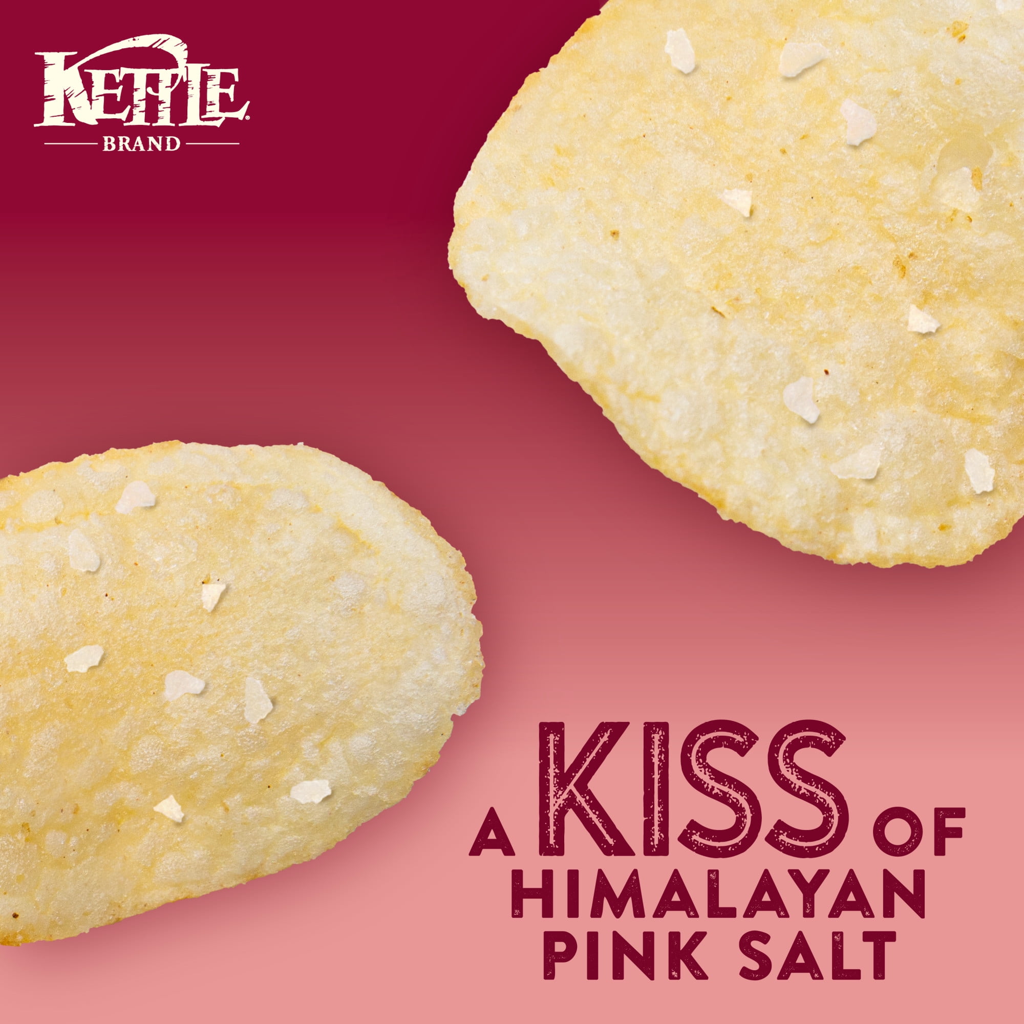 (3 pack) Kettle Brand Potato Chips, Air Fried Himalayan Salt Kettle Chips, 6.5 oz Bag