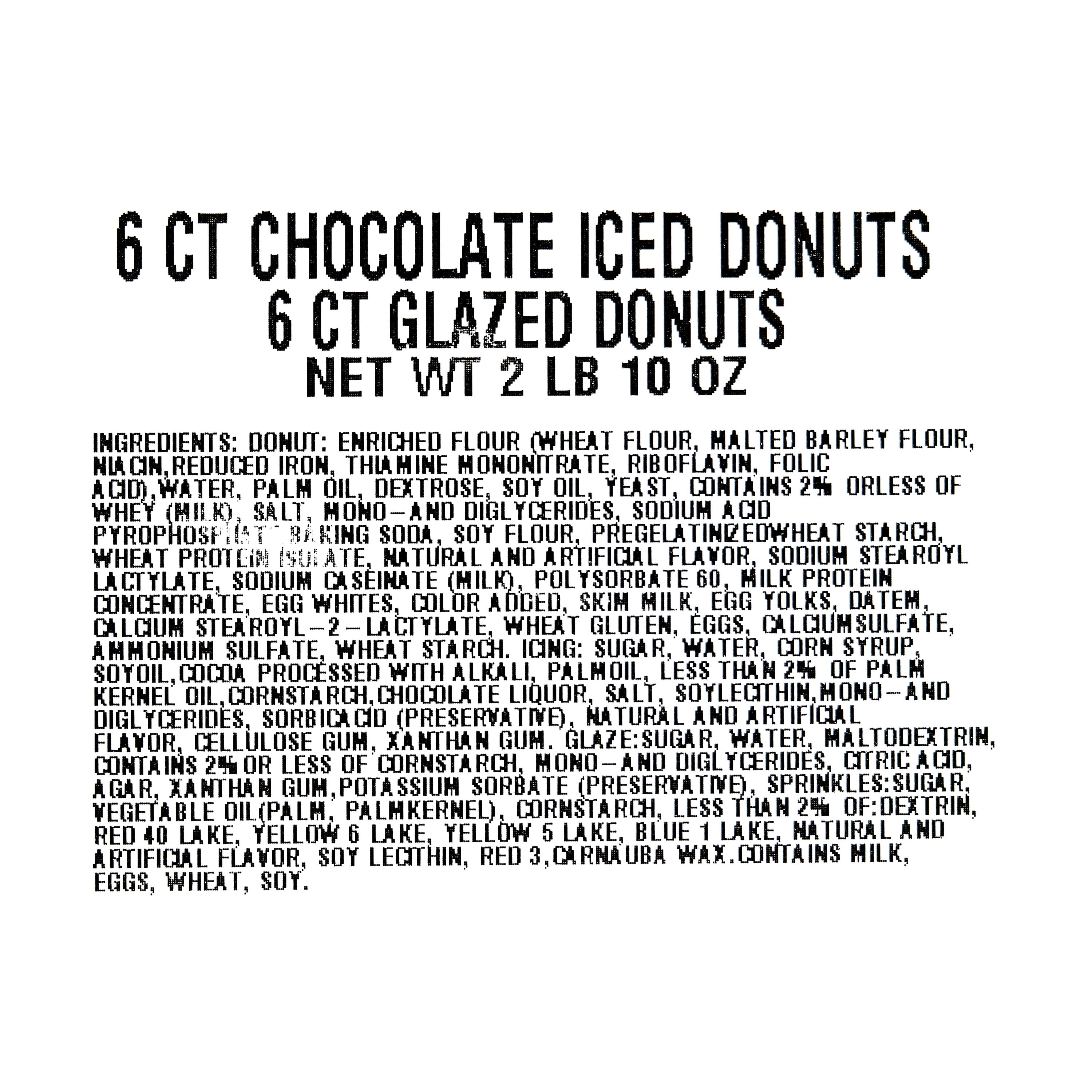 Freshness Guaranteed Regular Chocolate Iced and Glazed Donuts, 8 oz, 12 Count