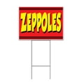 thumbnail image 1 of Zeppoles (18" x 24") Yard Sign, Includes Metal Step Stake, 1 of 6
