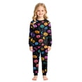 thumbnail image 2 of Leey-World Halloween Kids Pajamas Boys Girls Pajamas 2-Piece Pjs Set Kids Long Sleeve and Pants Jammies Casual Wear Girls' Sleepwear Lounge Clothes, 2 of 9