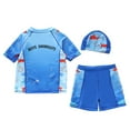 thumbnail image 5 of ZTKWD Little Boys Pullover Rash Guard and Swim Trunks Outfit Set Cool 4-15 Years, 5 of 8