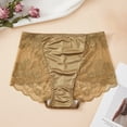 thumbnail image 2 of Womens Underwear, High Waisted Underwear For Women Lace Full Coverage Shaping Panty Panties Soft Seamless Tummy Control Green XXL, 2 of 3
