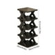 thumbnail image 3 of Plastic Folding Shoe Rack Storage Organizer Cabinet 12-pair Capacity Space Saving Design No Assembly Required for Closet Dorm Entryway, Ukhbmc, 3 of 9