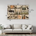 thumbnail image 2 of Hunting 8 Pack Art Acoustic Panels Sound Absorbing Cabin Forest Bear Deer Wildlife Camping Decorative Soundproof Wall Panels Self Adhesive for Game Room Man Cave Bedroom 48"x32", 2 of 7