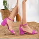 thumbnail image 2 of Iva - Sandalias de ante fucsia fucsia 22 CM, 2 of 4