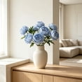 thumbnail image 6 of Springs Flowers Artificial Silk Peony Bouquets Wedding Home Decoration,Pack of 1 (Spring Light Blue), 6 of 6