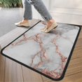 thumbnail image 4 of Gray Rose Gold Marble Pattern Door Rugs,Washable Non Slip Door Mats Indoor,Decorative Door Mats,Entry Mat Indoor for Entrance,Bedroom,Kitchen,Bathroom,30"x17", 4 of 6