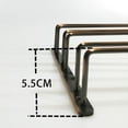thumbnail image 3 of EastVita Iron Plating Bronze Wall Mount Stemware Hanging Wine Glass Rack Holder Shelf, 3 of 3