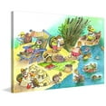 thumbnail image 2 of "Turtle Beach Party" Painting Print on Wrapped Canvas, 2 of 7