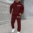 thumbnail image 5 of Aihuaihua Sweat Suits Men Track Suits Jogging Suit Sweatsuits Sets 2 Piece Set New York Print Mens Outfit Clothing Hoodies Sweatpants L, 5 of 5
