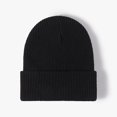 thumbnail image 2 of vnanda Thermal Beanie Hat Unisex Autumn Winter Solid Color Knitting Hat Beamless Thickened Beanie Hat Men Women Warm Hat Fashion Accessories Soft Thermal, 2 of 8