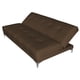 thumbnail image 3 of Sofa Cama Reclinable El Bazar Store Karla Chocolate Lino Futon 3 posiciones Abotonado Sala, 3 of 5