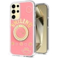 thumbnail image 4 of For Samsung Galaxy S25+ /S25 Plus /S24+ Plus Case, Smiling Glitter Ornament Bling Sparkle with Ring Stand Hybrid Slim TPU + Hard Back Shell Phone Cover (Pink), 4 of 11
