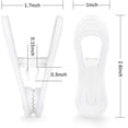 thumbnail image 4 of Plastic Hanger Clips, 24 Pack Hanger Clips- Strong Pinch Grip Finger Clips for Plastic Clothes Hangers, Multi-Purpose Hanger Clips, 4 of 7