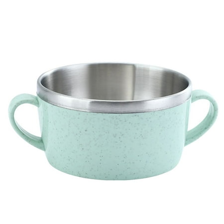 

Anti-Scalding Children\ S Rice Soup Bowl Double-Layer Stainless Steel Tableware