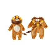 RUINIXCW Toddler Baby Lion/Horse Cosplsy Zip Front Plush Long Sleeve Hooded Jumpsuit