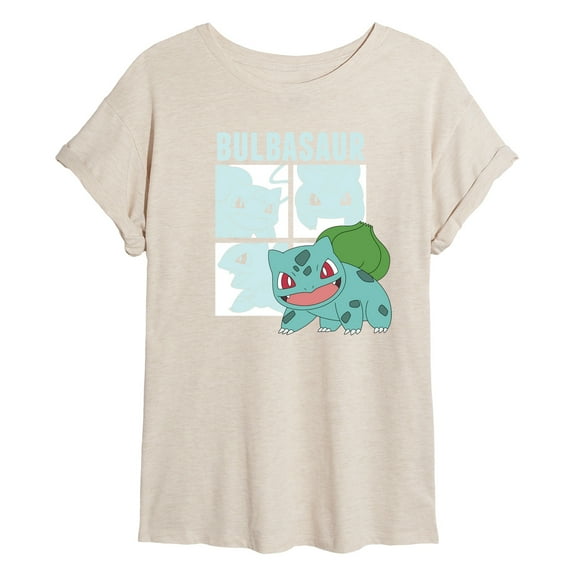 Pokémon - Bulbasaur Squares - Juniors Muscle T-Shirt