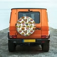 thumbnail image 6 of Gaeub Hot Dog With One Sausage 14-17in Tire Cover, Spare Tire Cover, for Camper Caravan, Trailer, Car, Truck, SUV, Jeep-17 inch, 6 of 6