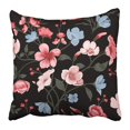 thumbnail image 1 of BOSDECO Pink Flower Floral Pattern in Cute Ditsy Small Abstract Beautiful Beauty Bloom Pillowcase Pillow Cover 18x18 inch, 1 of 1