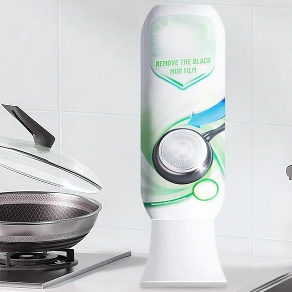 Kugachren Heavy Duty Pot Bottom Cleaner Mud Film, Black Grime and Burnt Stain Remover for Cookware, No Scrubbing Needed, Safe for Stainless Steel, Ceramic and Enamel