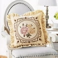thumbnail image 5 of Vikakiooze Lace Pillow Sofa Living Room Bedroom Bedside Car Fabric Embroidery Pillow Waist Cushion Backrest, 5 of 6