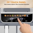 thumbnail image 4 of Casabay Dual Basket Air Fryer, 9.5 Qt Large Capacity Oven, 10-in-1 Functions, 1700W Touch Screen Dual Zone Temperature Control & Timer for Baking, Roasting, Reheating, Gray, 4 of 8