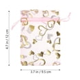 thumbnail image 5 of JUNWELL 100 Pcs Mini Christmas Gift Bags Tiny Baggies Small Baggies Mesh Bag Drawstring Pouches Bronzing Pink, 5 of 5
