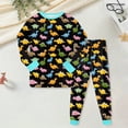 thumbnail image 2 of UAYOTSE Baby Girl Spring Clothes Toddler Spring Outfit Girl Spring Contrast Color Sweatshirt Shirt Pants Winter Outfit Toddler Gift 3 6 12 18 24 Months 2T 3T Outfits,Sizes 7-8 Years, 2 of 6