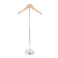 thumbnail image 1 of Clothing Display Stand Hangers Jackets Shirt Retail Rack Iron Wood, 1 of 6