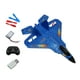 thumbnail image 5 of Avión RC de control remoto, regalo de cumpleaños, recargable, planeador de , avión RC para principiantes, adultos y niños. Azul, 5 of 9