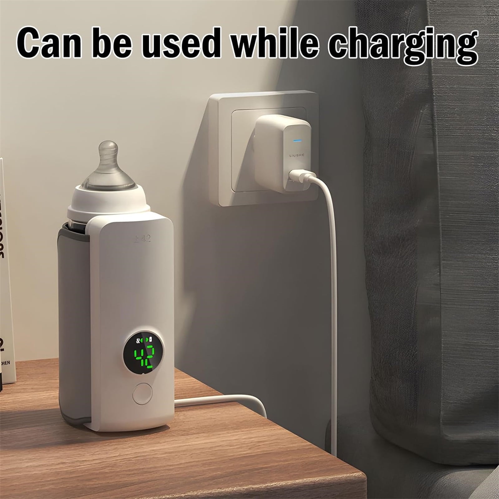 Bpyeka Portable Bottle Warmer USB Baby Bottle Warmer Water Warmer The Milk and formulas Warmer Fast Heating 6000mAh Rechargeable Battery,Home Improvement,Household Essentials