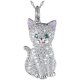 thumbnail image 1 of Cadenas de gatos CatNeck04 1Pza Silver Cat Plata Cadena y Dije., 1 of 1