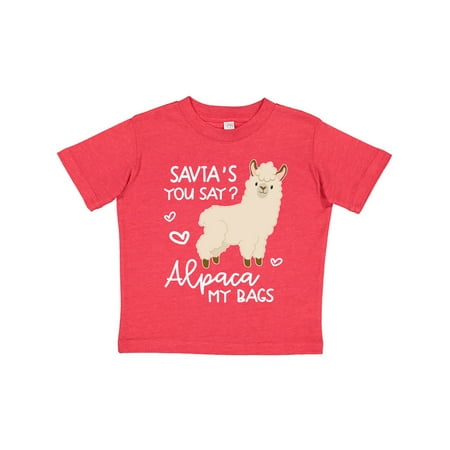 

Inktastic Savta s You Say Alpaca My Bags Gift Toddler Boy or Toddler Girl T-Shirt