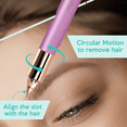 thumbnail image 4 of iMusthav 2-in-1 Epilator for Eyebrow & Facial Hair, Painless Razor for Women, USB Rechargeable, 18K Gold-Plated, 360° LED Light, 4 of 8