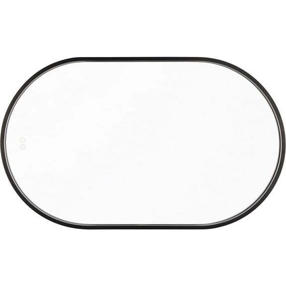 MIR2405OVL-FB3C Craftmade Lighting Rachel - 40W 1 LED Framed Oval Edge Lit Mirror-40 Inch Length and 24 Inch Wide-Flat Black Finish