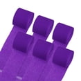thumbnail image 1 of Uxcell Cintas de Papel Crepé 6 Rollos 196.8 pies para Decoración, Púrpura Oscuro (1.4 in x 32.8 ft/Rollo), 1 of 5