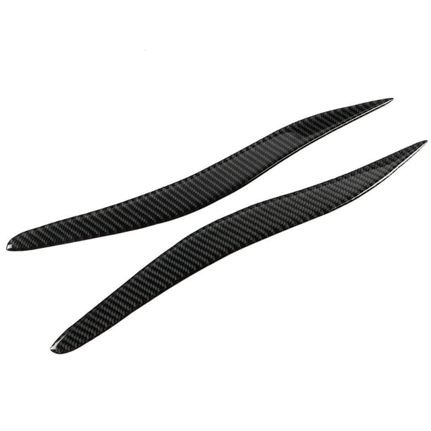 Headlamp Eyebrow Trim,Pair Carbon Fiber Headlight Headlamp Eyelid Light Eyelid Strip Ultimate